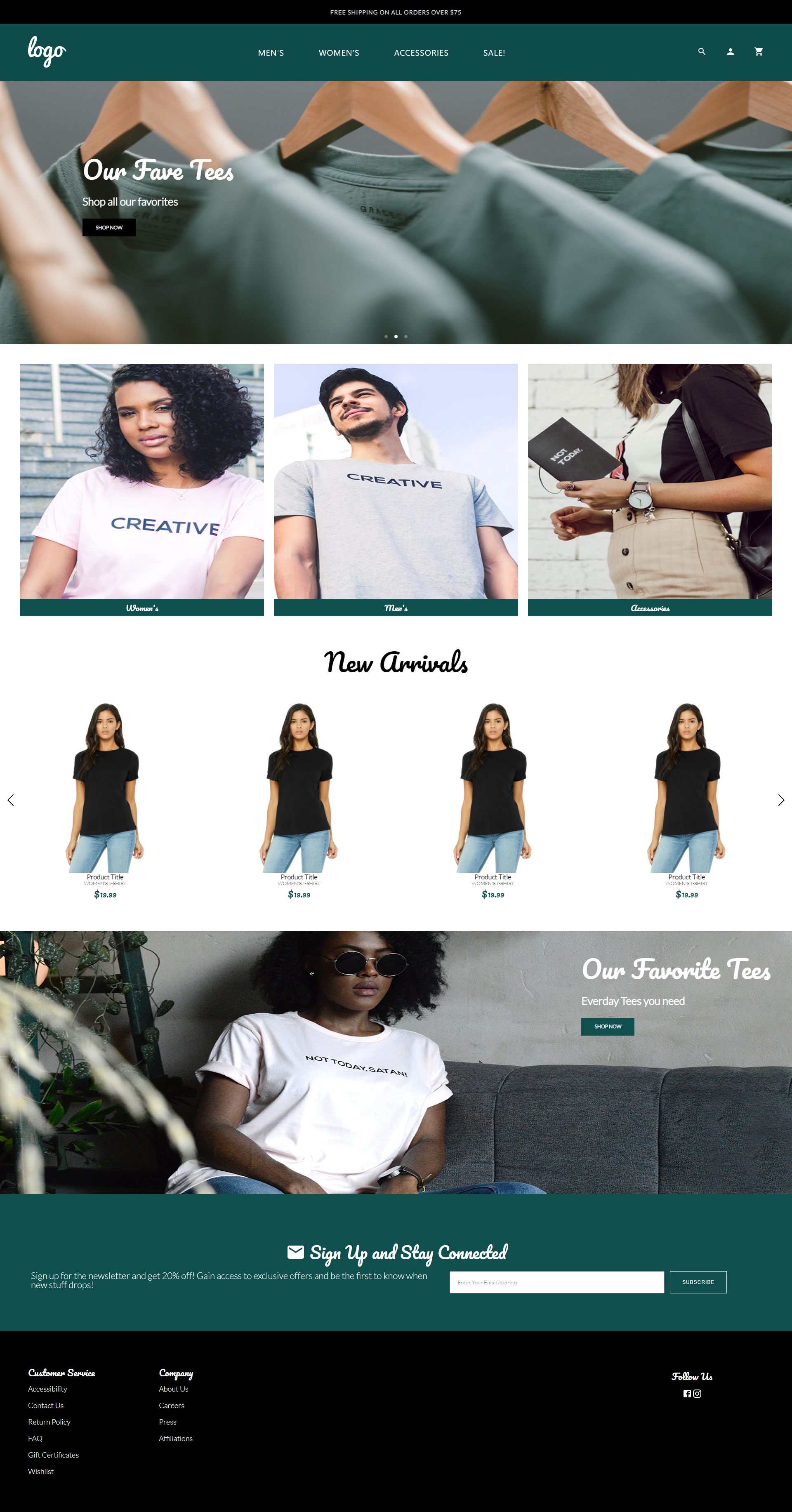 Ecommerce Landing Page